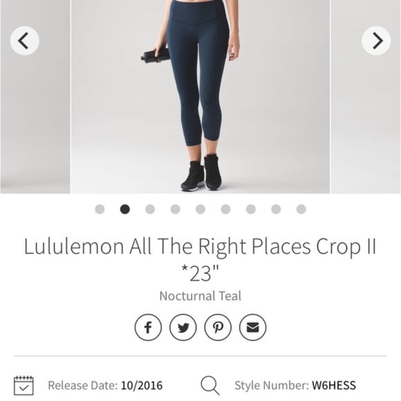 lululemon athletica Pants - Lululemon All The Right Places Crop 23”